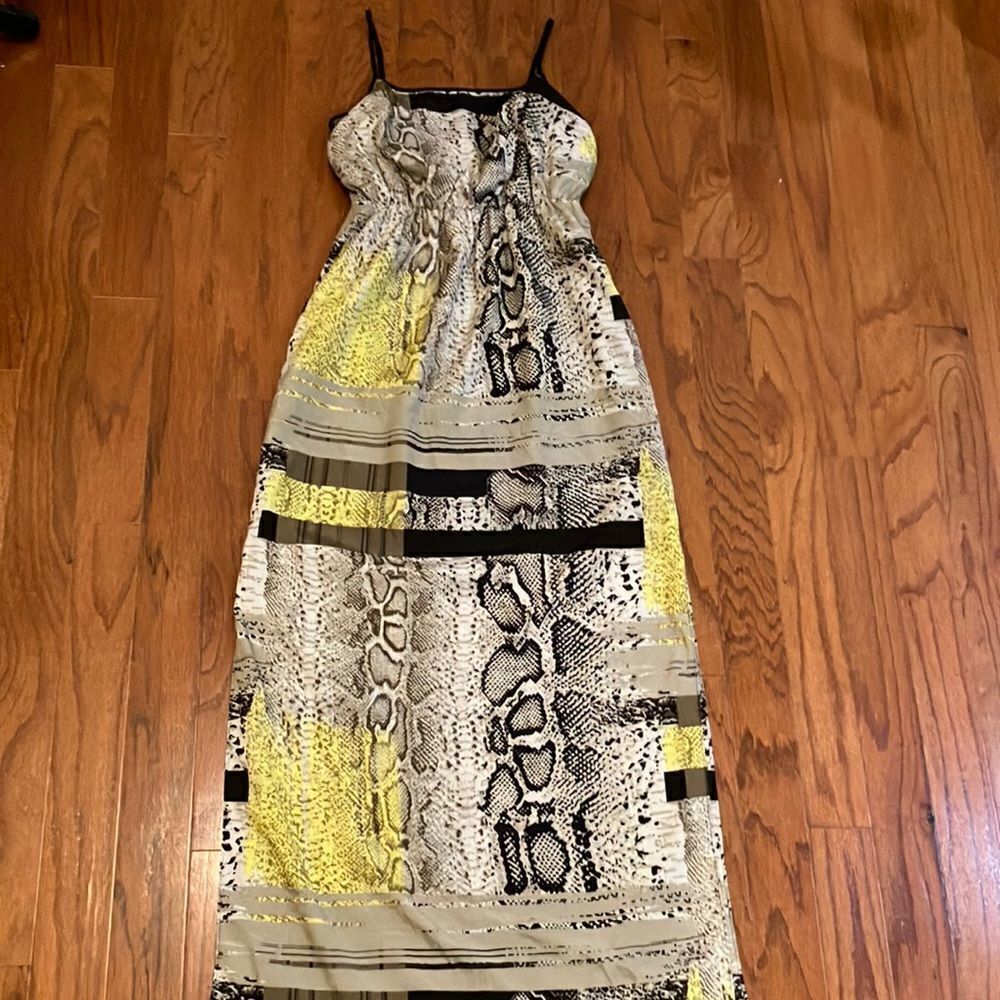 Vince Camuto Boho Animal Print Maxi Dress